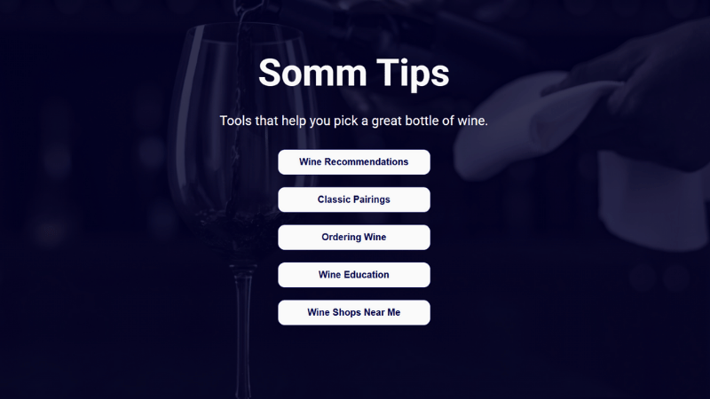 Somm Tips Screenshot
